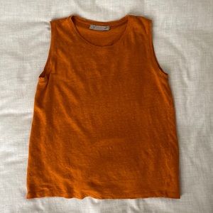 Everlane linen sleeveless top in xsmall